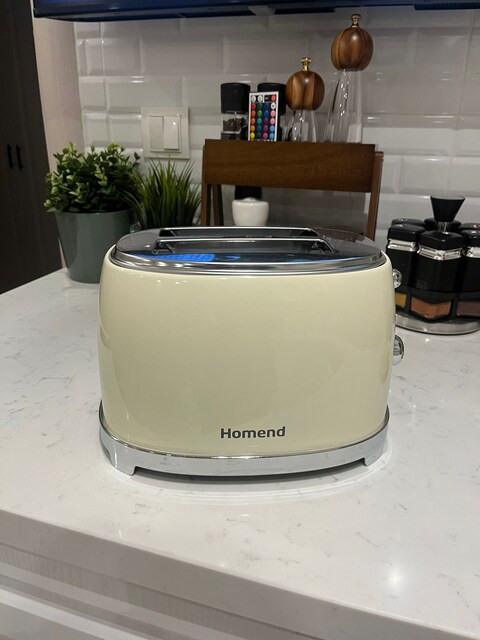 Homend Retro Krem 2 Dilim Ekmek Kızartma Makinesi – Temiz ve Sorunsuz