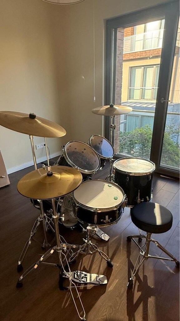 TAMA STAGESTAR Black Night Sıfır Sayılacak Zil Dahil Bateri Takımı - 4