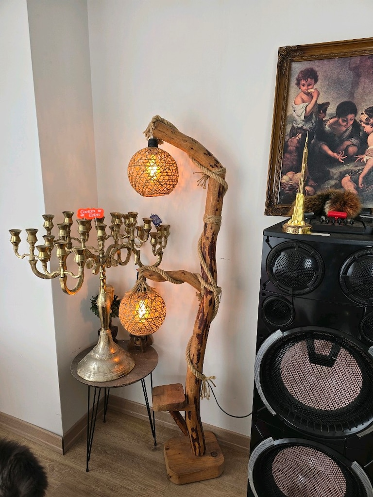 ahsap aydınlatma abajur - 5