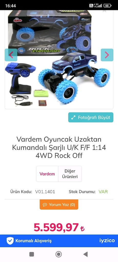 4x4of road aracı uzaktan kumandalı araba - 17