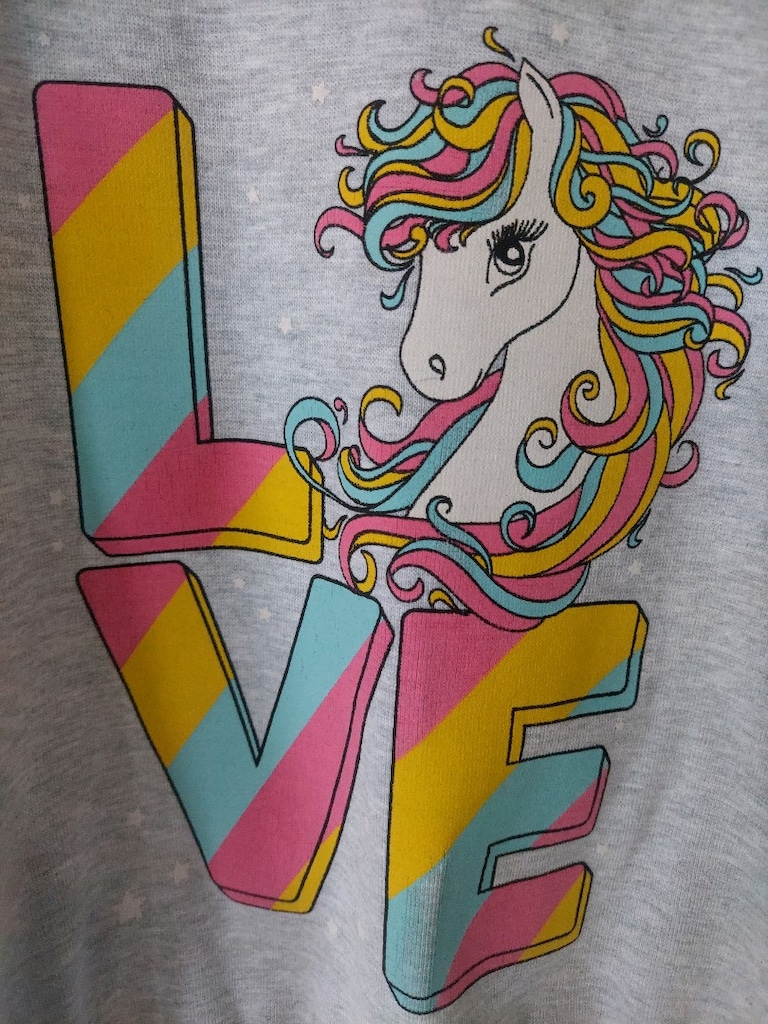 DİSNEY unicorn- yazı desenli sweatshirt - 3