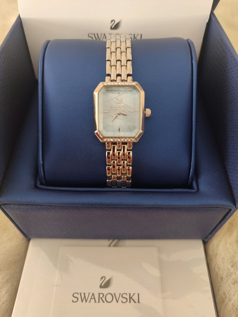Swarovski Taşlı Silver Saat - 3
