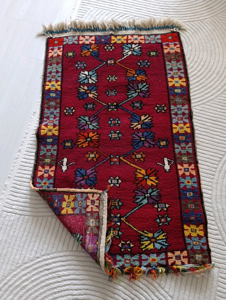 Kök Boyalı seccade yün iplik - 3