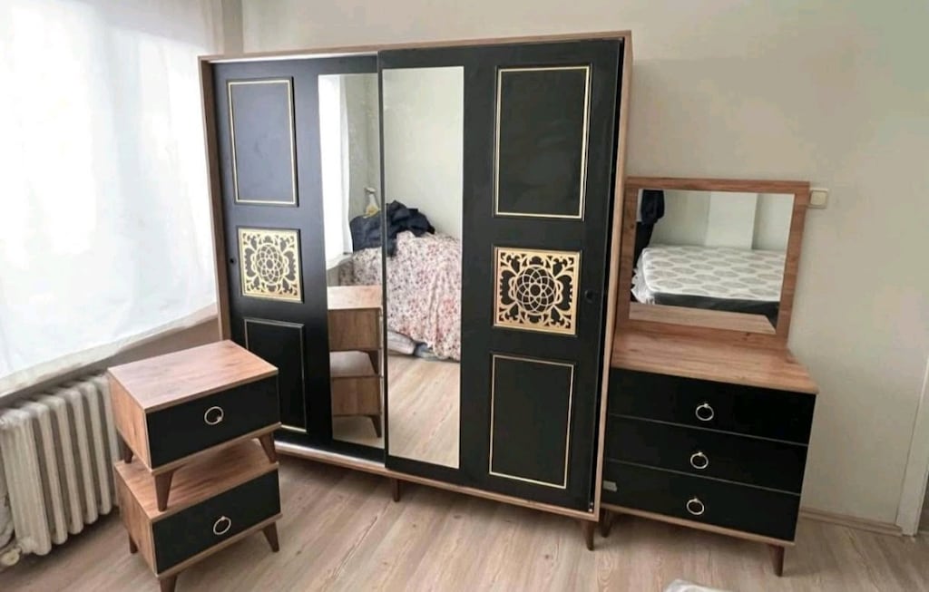 YATAK ODASI TAKIMI BAZA BAŞLIK YATAK DAHİL KAPIDA ÖDEME HIZLI TESLİM - 2