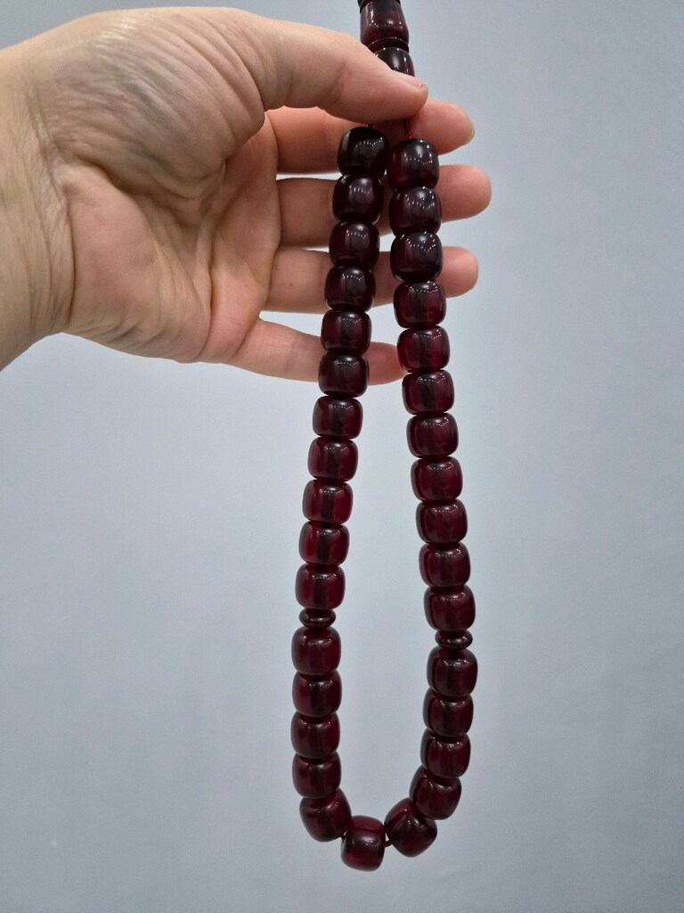 iri boy sıkma kehribar tesbih - 2