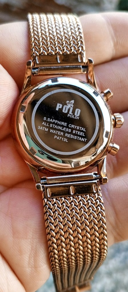 Polo Polin Original Kadın Saat Safir Bombeli Cam - 6