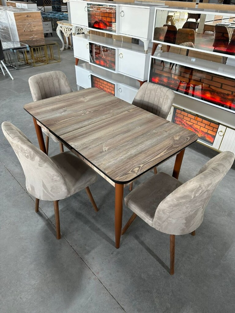 4 kişilik masa sandalye - 2