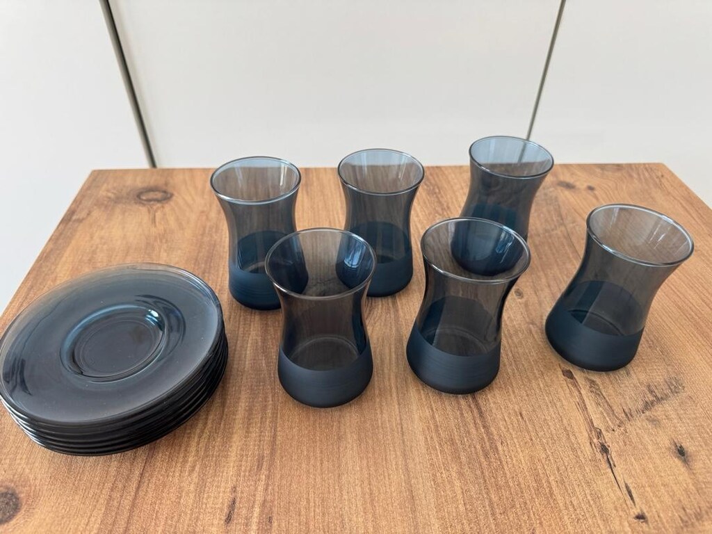 Rakle Matte 12 Parça Çay Seti Mavi 132 cc - 2