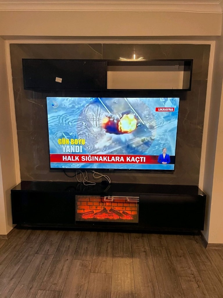 elektrikli şömine TV ünitesi TV dolabı duvar ünitesi - 2