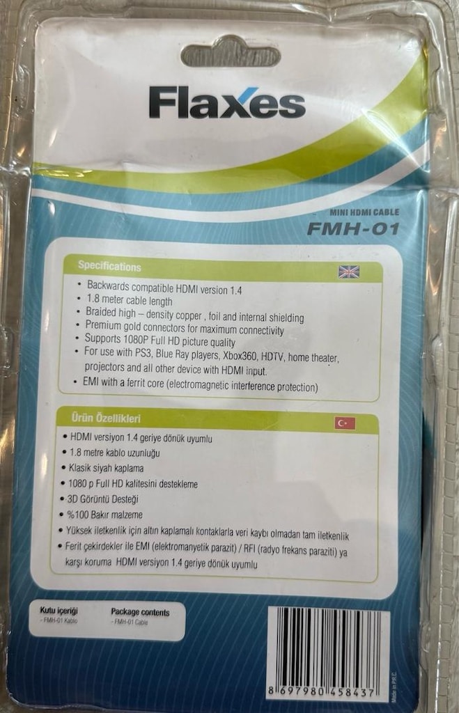 ALTIN UÇLU HDMI KABLO SPESİFİK ÖZEL ÜRÜN - 2