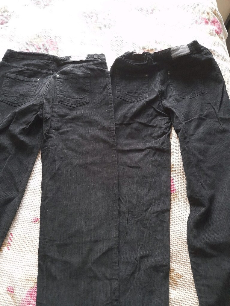 kadife siyah pantalon - 6