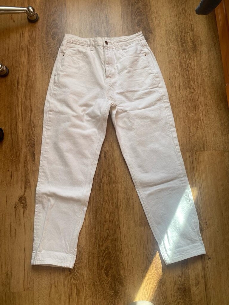 Ekru Denim Pantolon