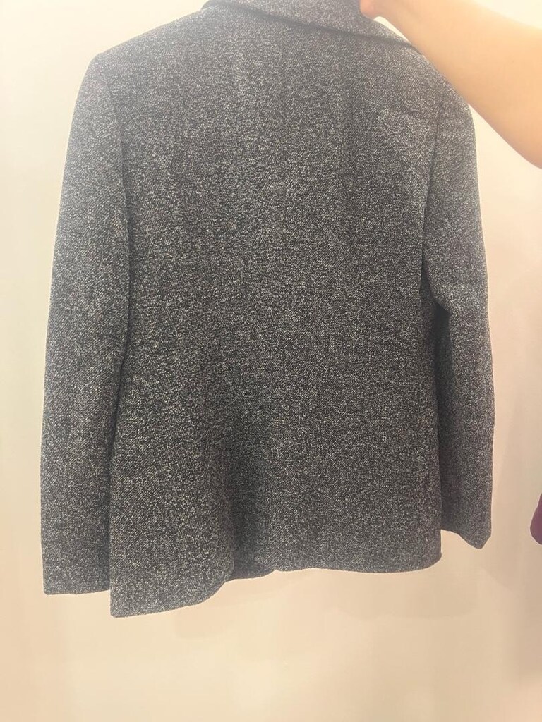 Gri desenli blazer ceket - 3