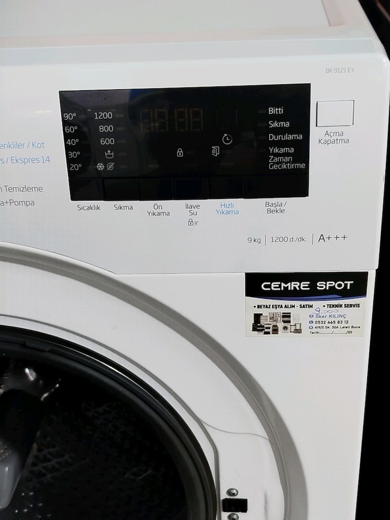 BEKO 9 KG ÇAMAŞIR MAKİNESİ İZMİR İÇİ 3 AY GARANTİMİZ VARDIR - 7