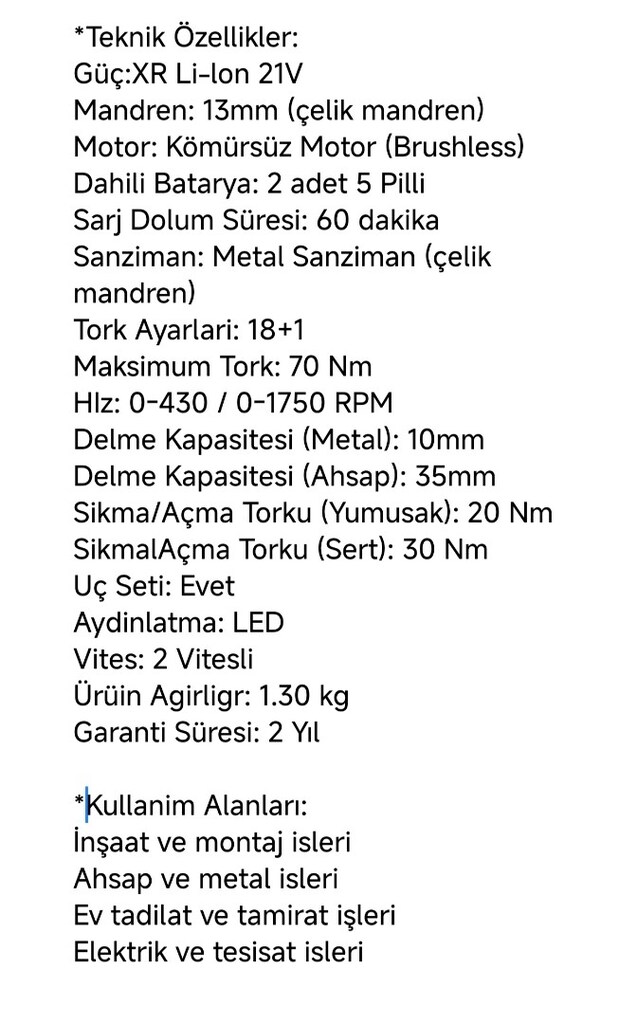 Sıfır**Şarjlı 13mm Çelik madrenli 21 volt matkap - 4