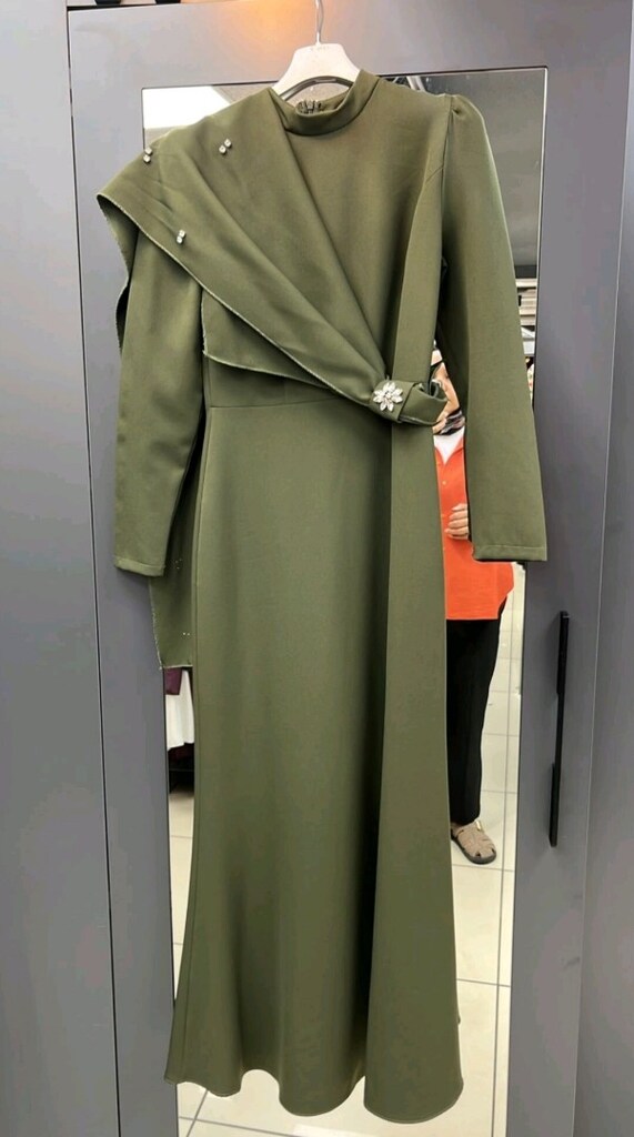Tesettür Taşlı Abiye - 3