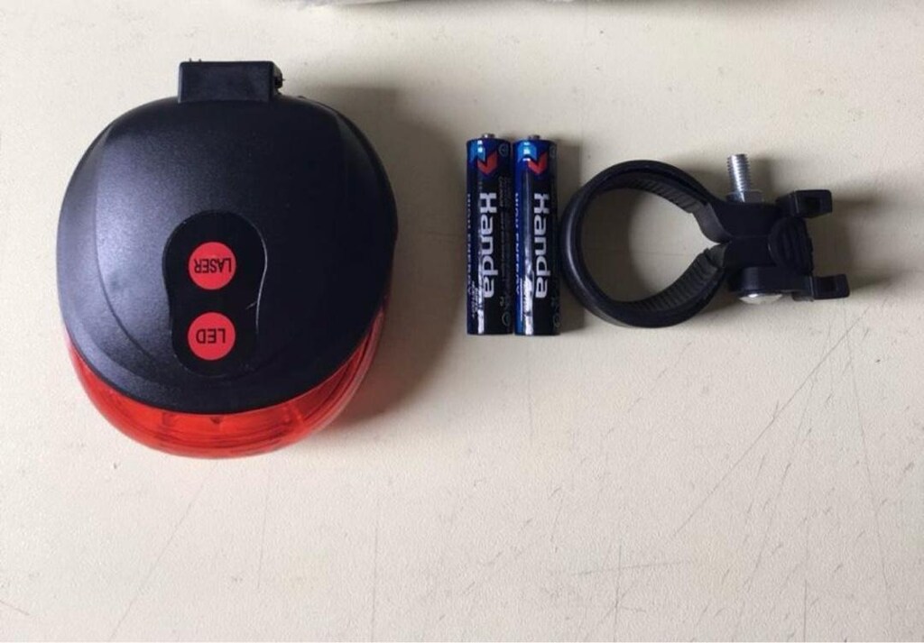 Lazer Şeritli Bisiklet Işığı Pilli - 2