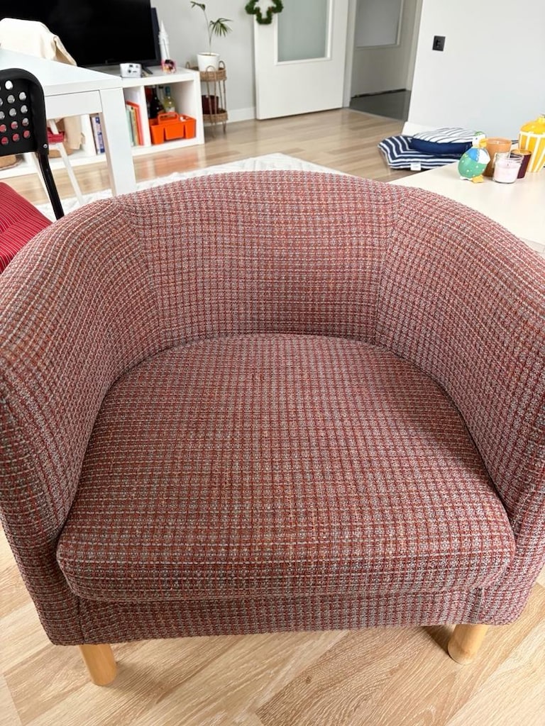 Vintage Pembe Berjer Döşemeleri Sıfırlanmış - 3