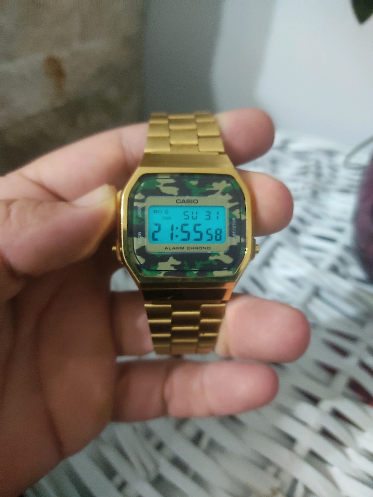 Orjinal CASIO A168WEGC Electroluminescence Saat - 3