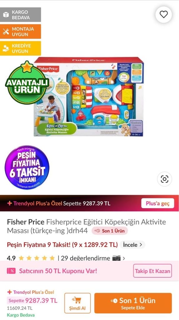 fisher price aktivite masası - 5