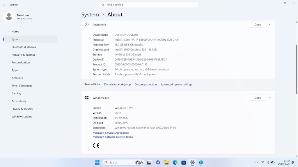 Lenovo X1 Carbon i7 8. Nesil 16GB RAM 256GB SSD Dokunmatik - 10