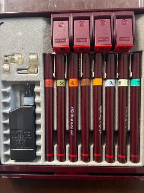 Rotring ısograph teknik çizim seti