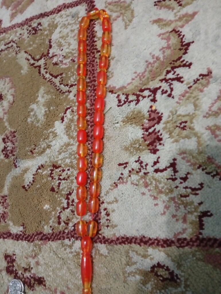 opal kesim sıkma kehribar tesbih - 5