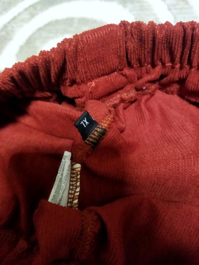 xl beden kadife kiremit rengi pantolon - 2
