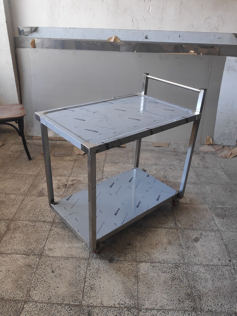Paslanmaz Servis Arabası 80x55x90