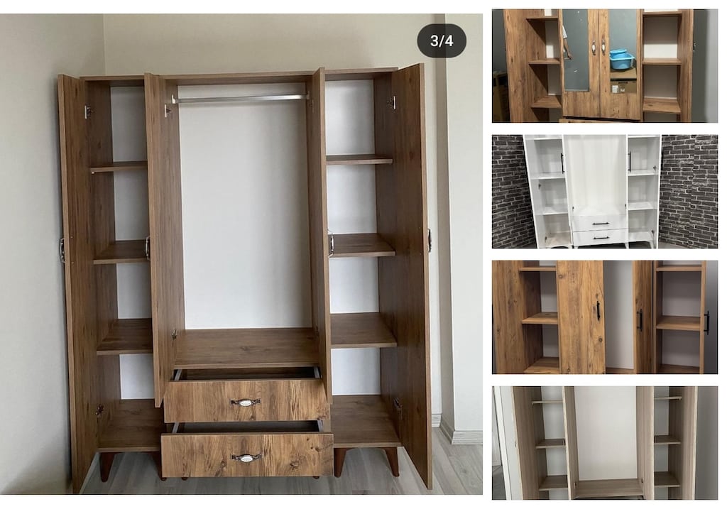 4 kapaklı elbise dolabı dletsuctng - 3
