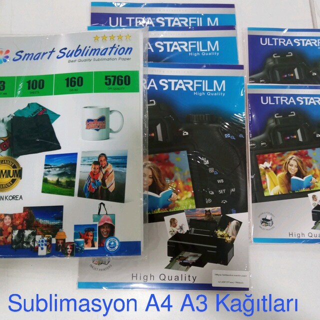 sublimation A3 A4 KAĞITLARI
