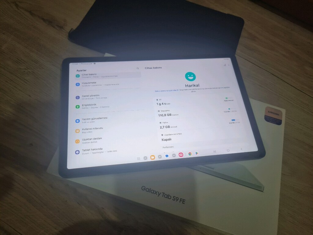 SIFIRDAN FARKSIZ YURTİÇİ 128GB 6RAM 10.9İNÇ SAMSUNG S9FE - 6