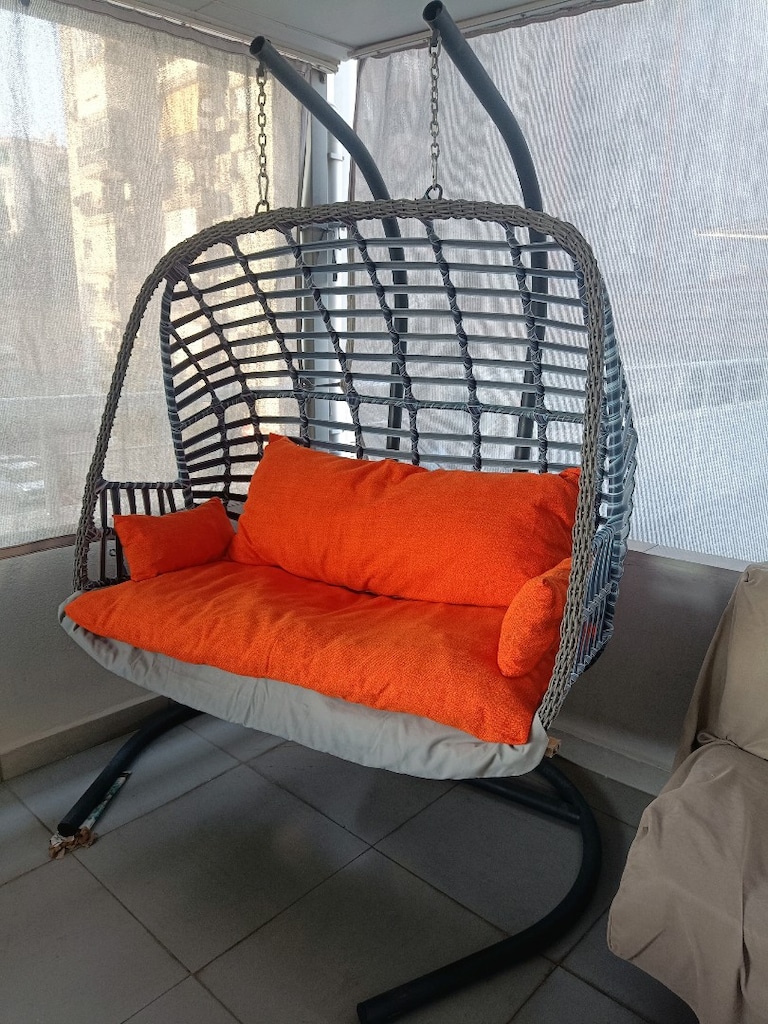 İki Kişilik Rattan Salıncak - 2