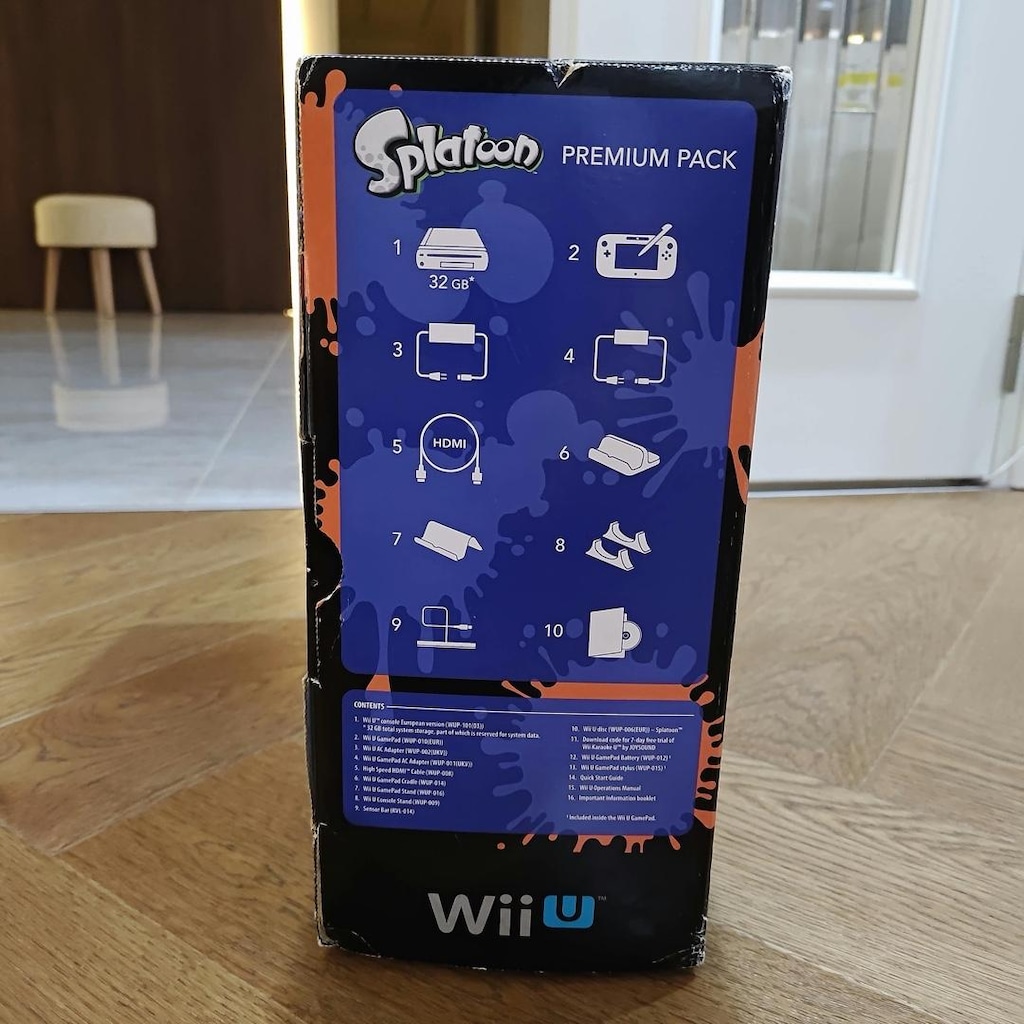 Nintendo Wii U Premium Pack 32GB - Splatoon Edition (Eksiksiz / Kutulu - 2