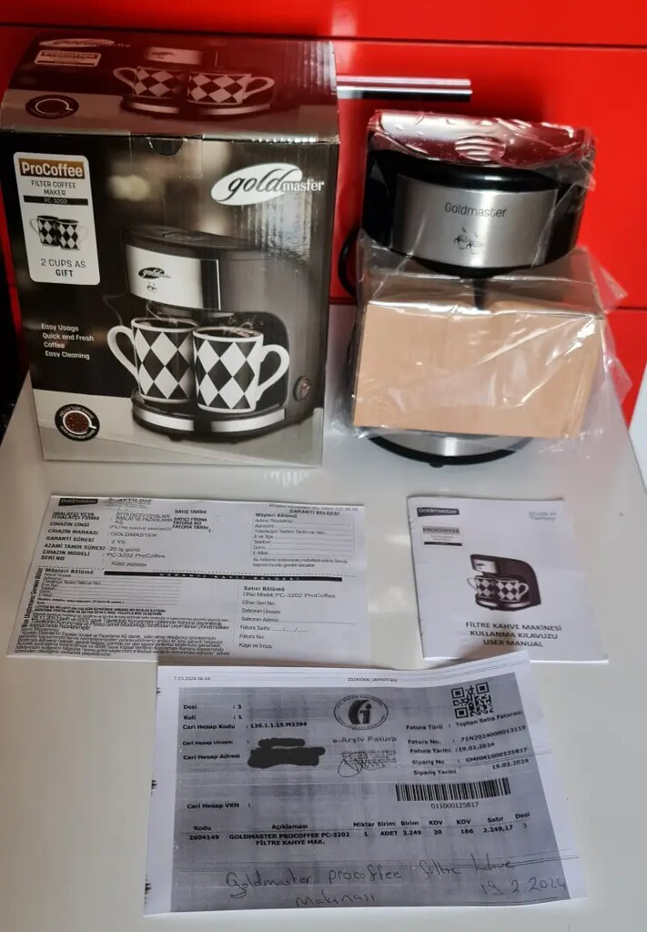 GoldMaster Pc-3202 Procoffee Filtre Kahve Makinesi. - 4