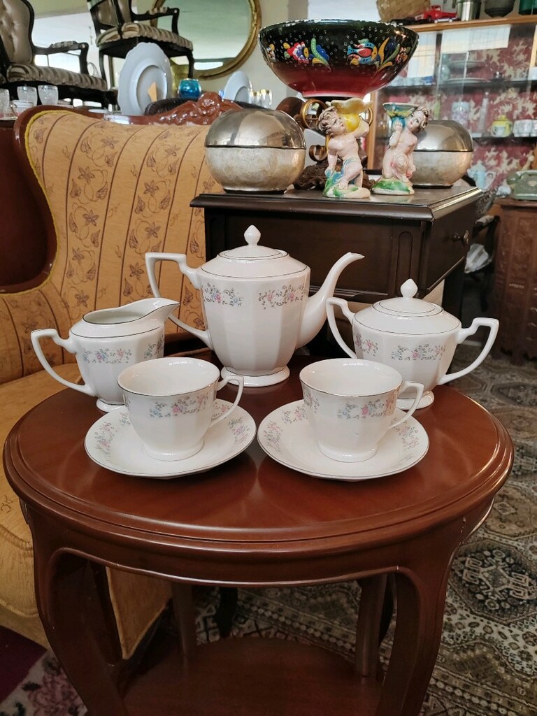 Damgalı iki kişilik kahve fincan takımı - 4
