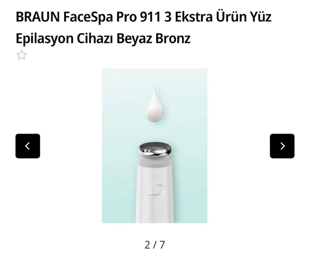 BRAUN FaceSpa Pro 911 3 Ekstra Ürün Yüz Epilasyon Cihazı - 5