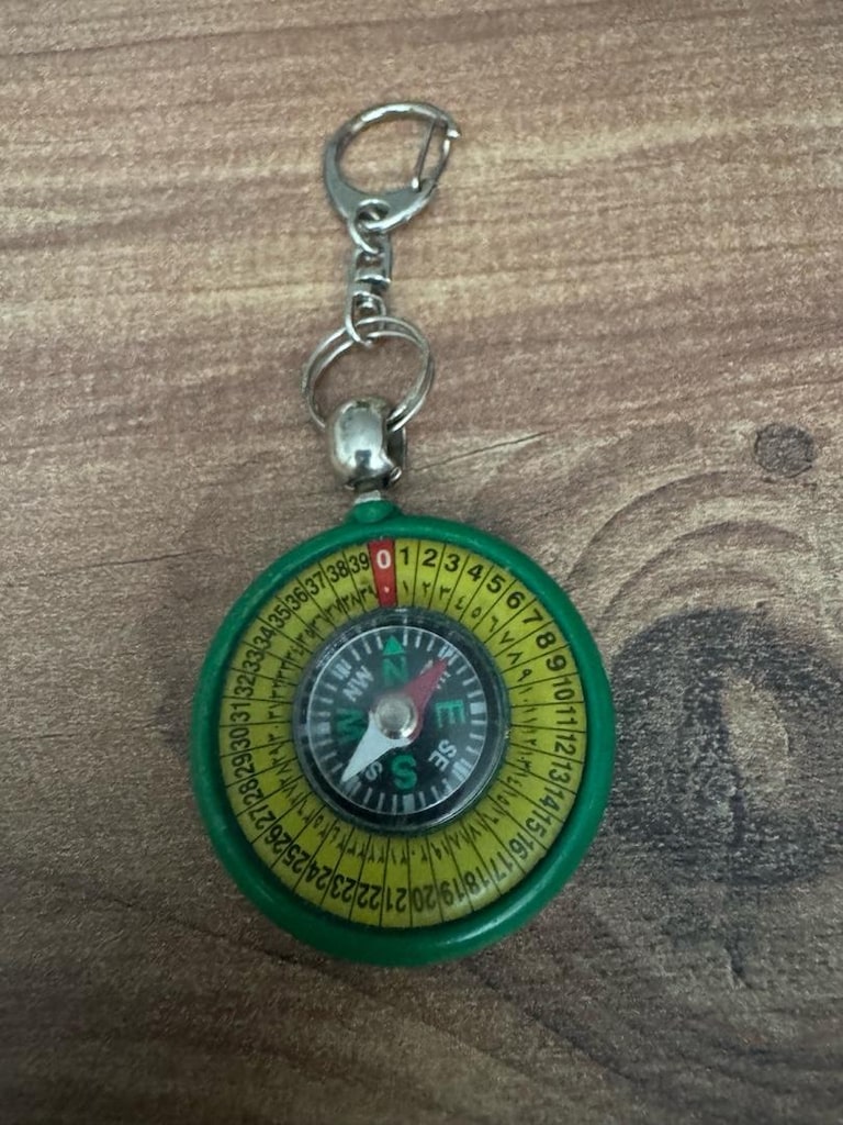 Kabe Görselli Mini Pusulalı Anahtarlık - 8