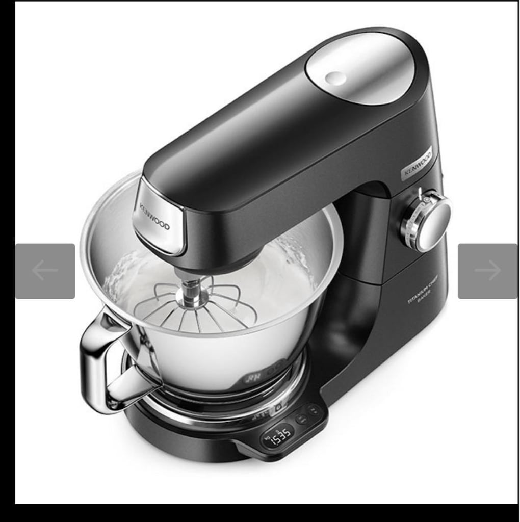 Kenwood Titanium Chef Baker Autograph 1200W Çift Hazneli Siyah Mutfak - 10