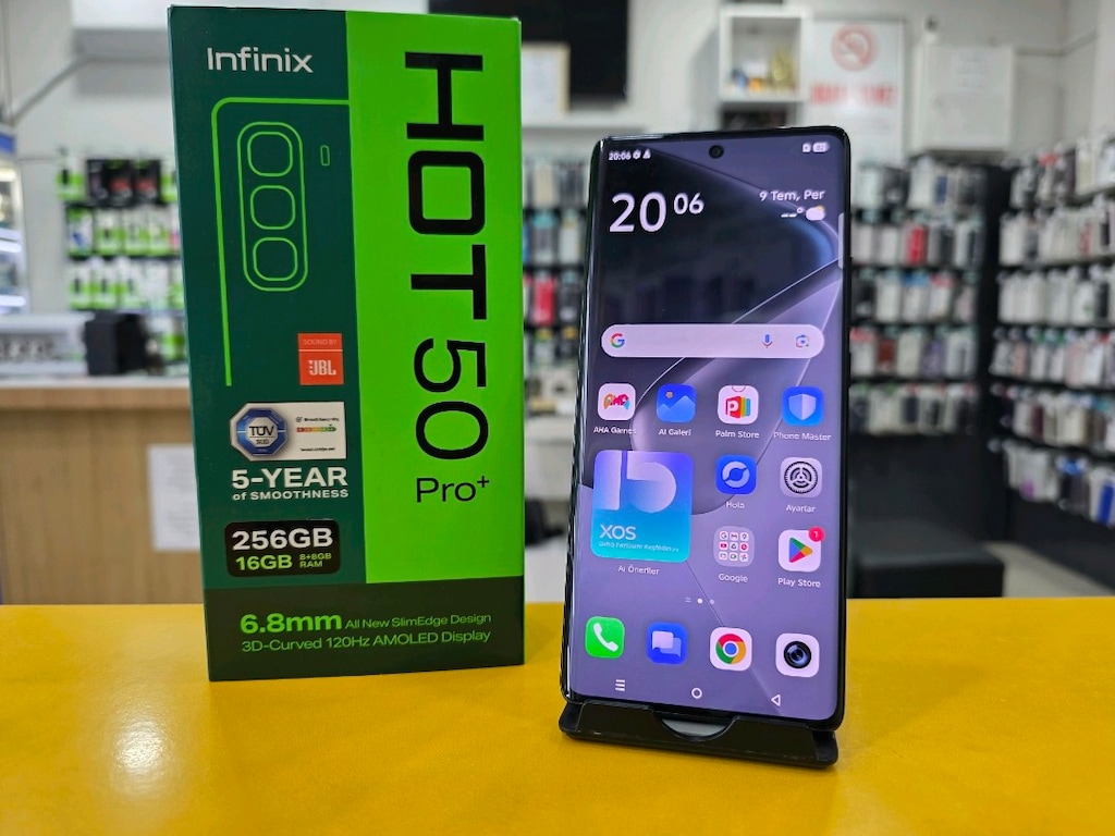 İnfinix Hot 50 Pro Plus, 256GB 16GB Ram. 3 Haftalık Hatasız. Siyah - 4