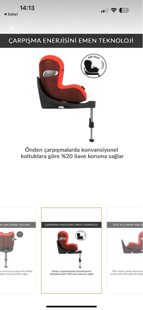 Cybex Sirona Z isofix Adac ödüllü oto koltuğu - 4