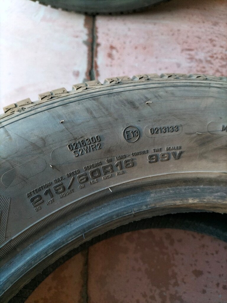 4 adet çıkma lastikler 215/60R16 sıfır gibi lastikler - 2