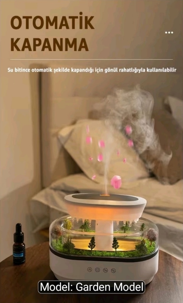 Yağmur Damlası Bulut Hava Nemlendirici – Sesli & Aromaterapi - 5