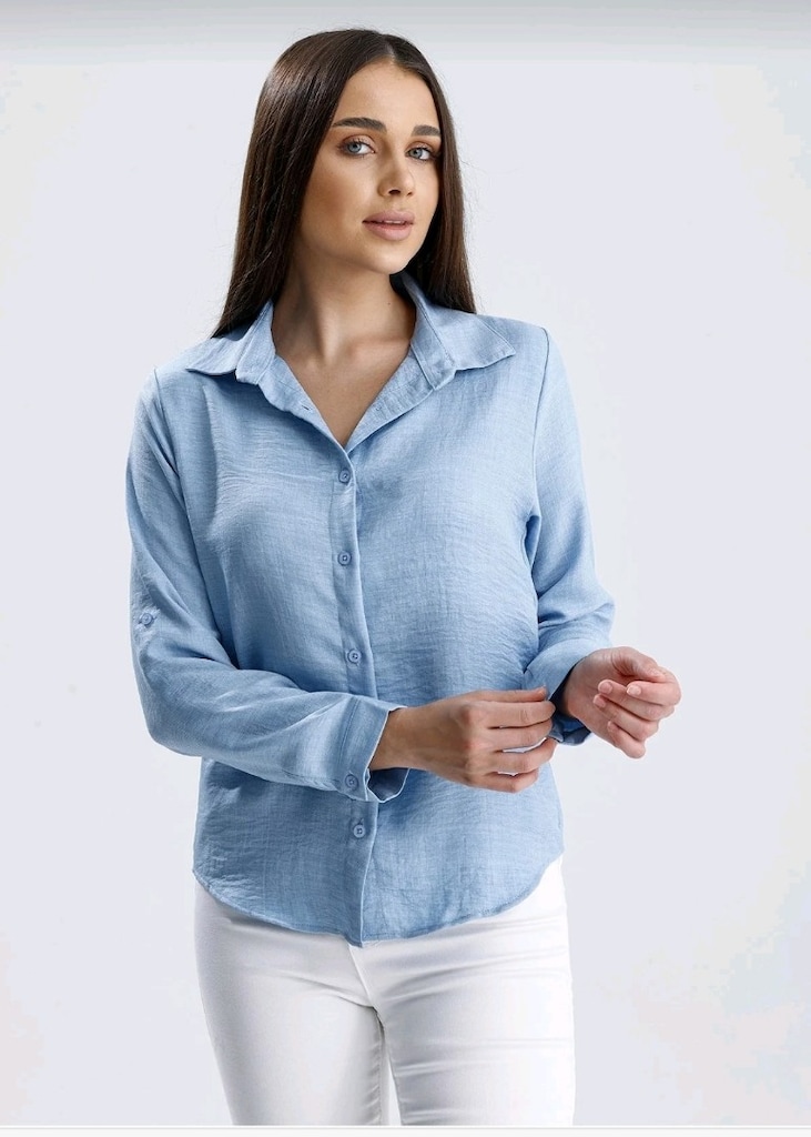 Kadın Oversize Gömlek – S M L Beden – Farklı Renk Seçenekleri - 2