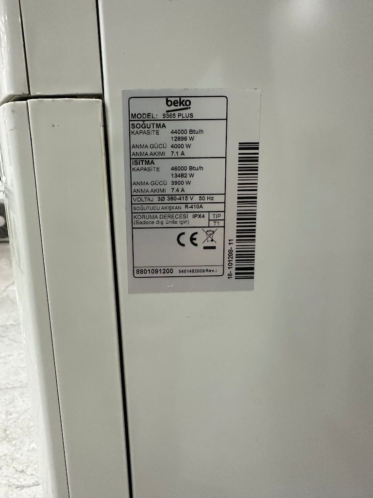 # KAYANLAR SOĞUTMA # 48 BTU BEKO 12 AY GARANTİ, MNTJ - R 410 GAZ - 9