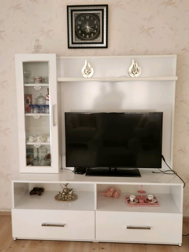 TÜL PERDE STOR TV ÜNİTESİ AVİZE - 4