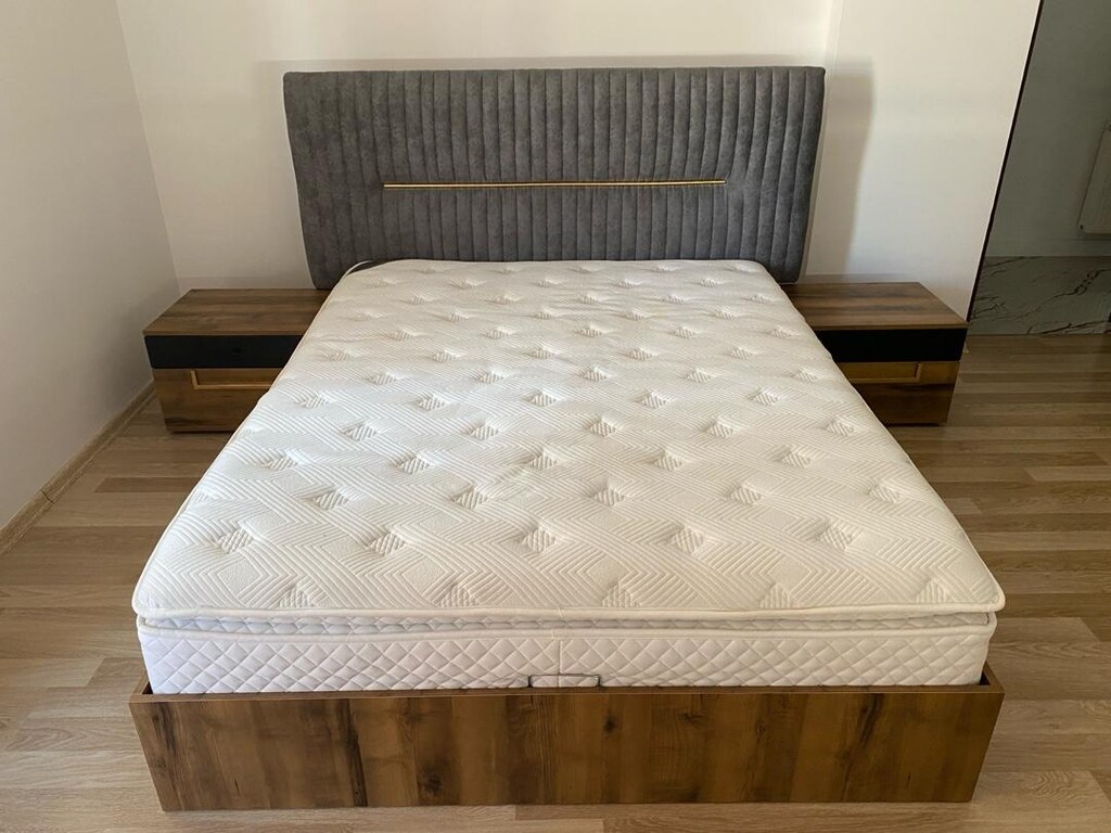 160x200 ÇİFT KİŞİLİK BAZA, BAŞLIK VE 2 ADET KOMİDİN - 3