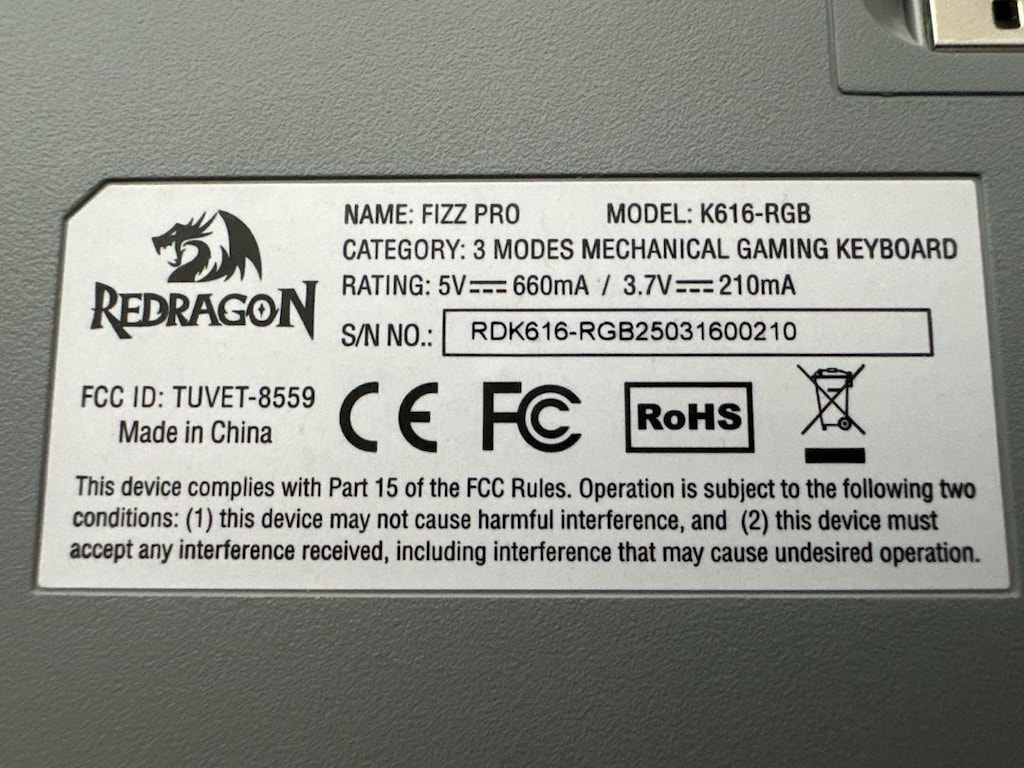 Redragon K616-RGB %60 mekanik klavye - 5