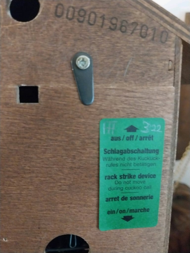 antika alman guguklu saat sifir ayarinda damgali - 6
