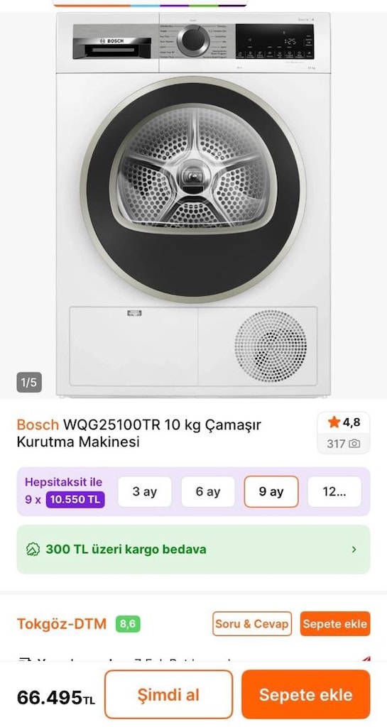 Garantisi Devam Ediyor Bosch Kurutma Makinesi - 13